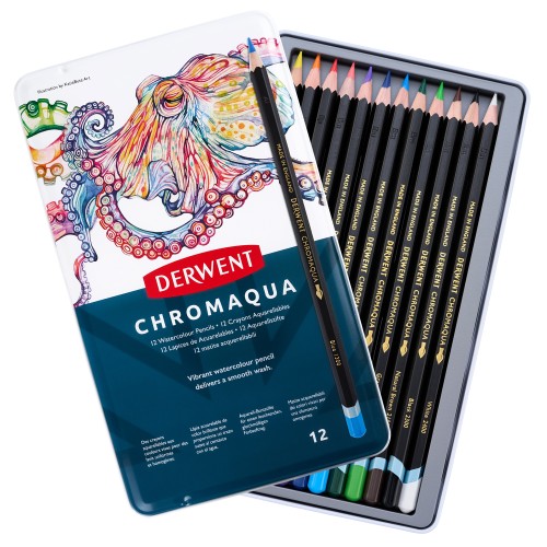 Chromaqua Pencils 12 Tin Front Open.jpg