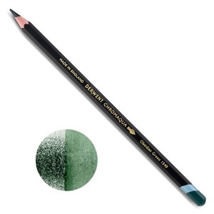DERWENT KREDKA CHROMAQUA  1540 OBSIDIAN GREEN